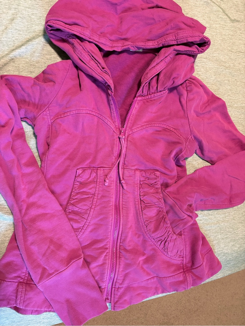 Prairie Underground Woman’s Fuchsia Hooded Zip-Up Jacket